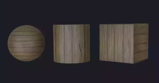 PBR Stylized Wood Planks Texture Texture