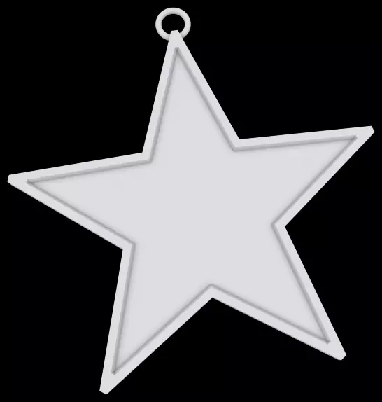 Star ornament 3D print model_0