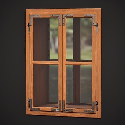 Wood Window 2 3D model