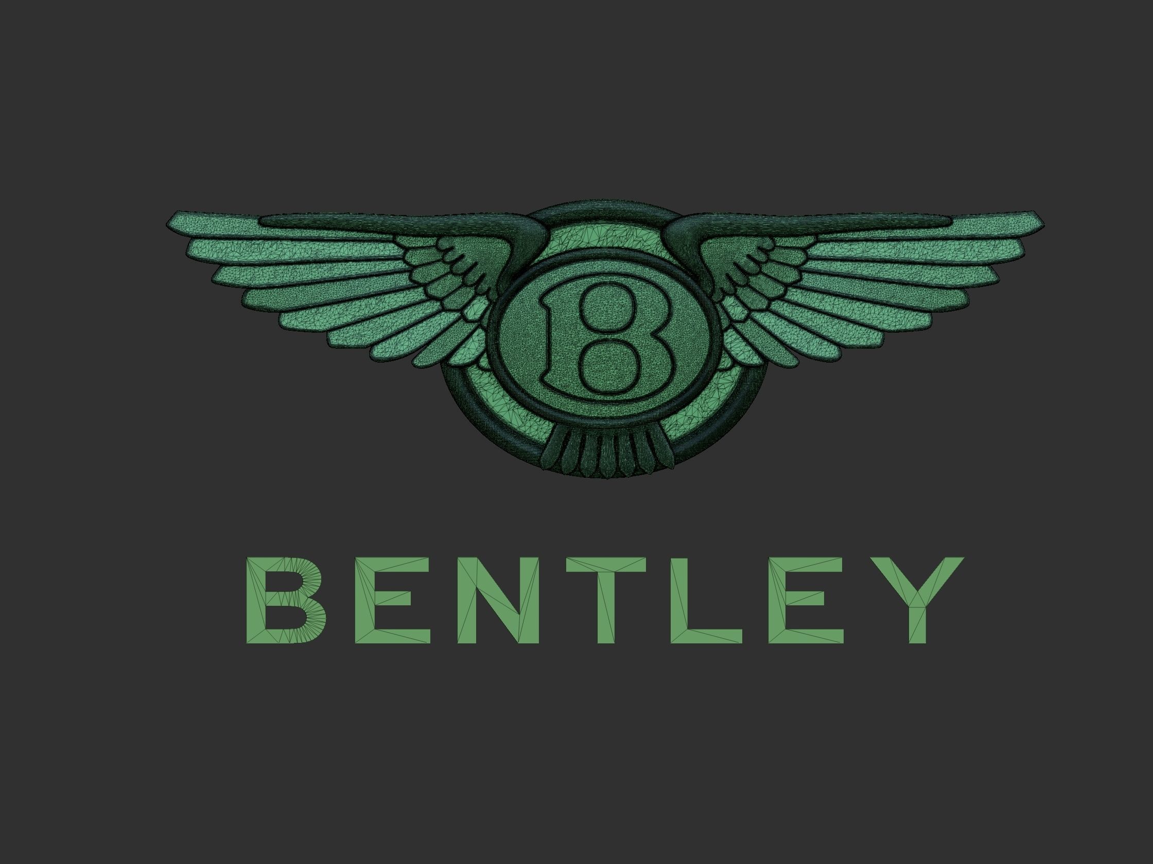 Bentley Car Logo 3D model 3D printable | CGTrader