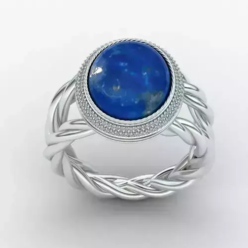 Lapis twist rings 3D print model