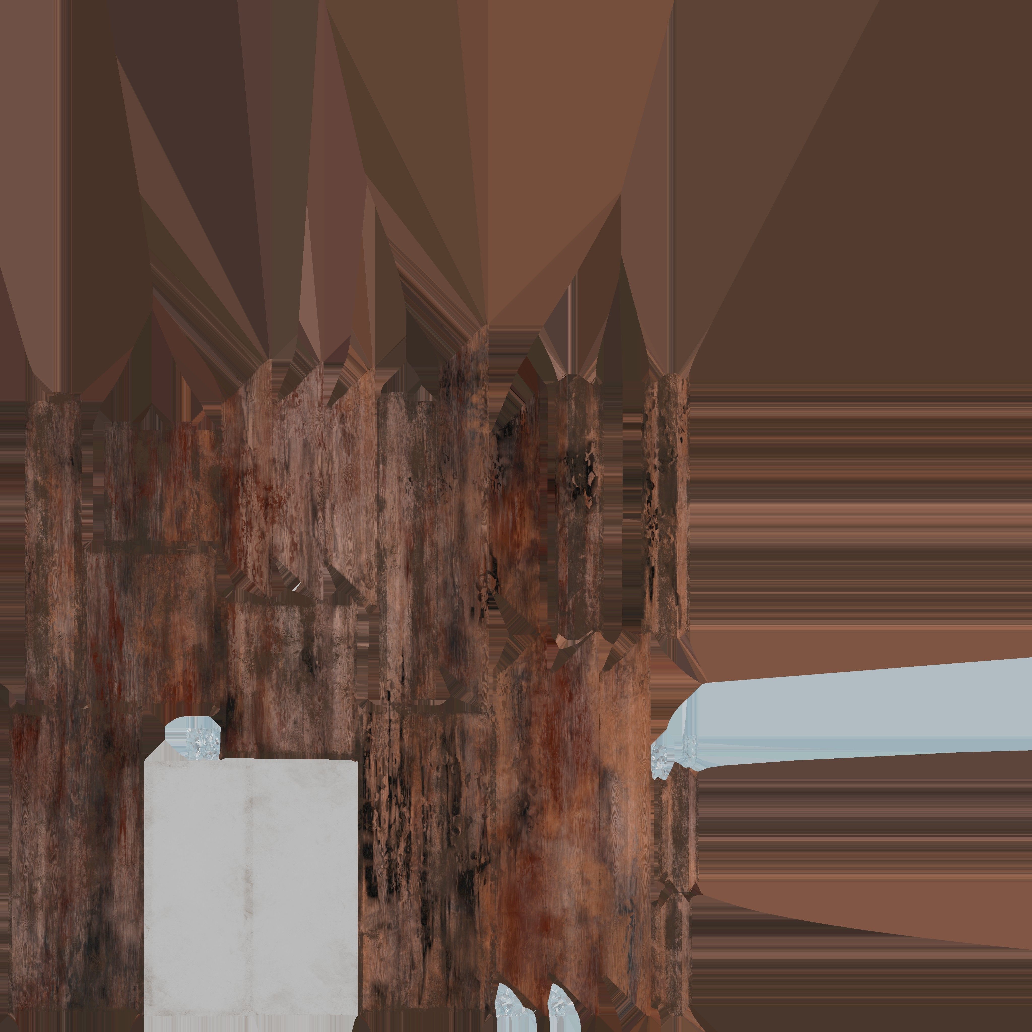 Small Wood Window 3D model_5