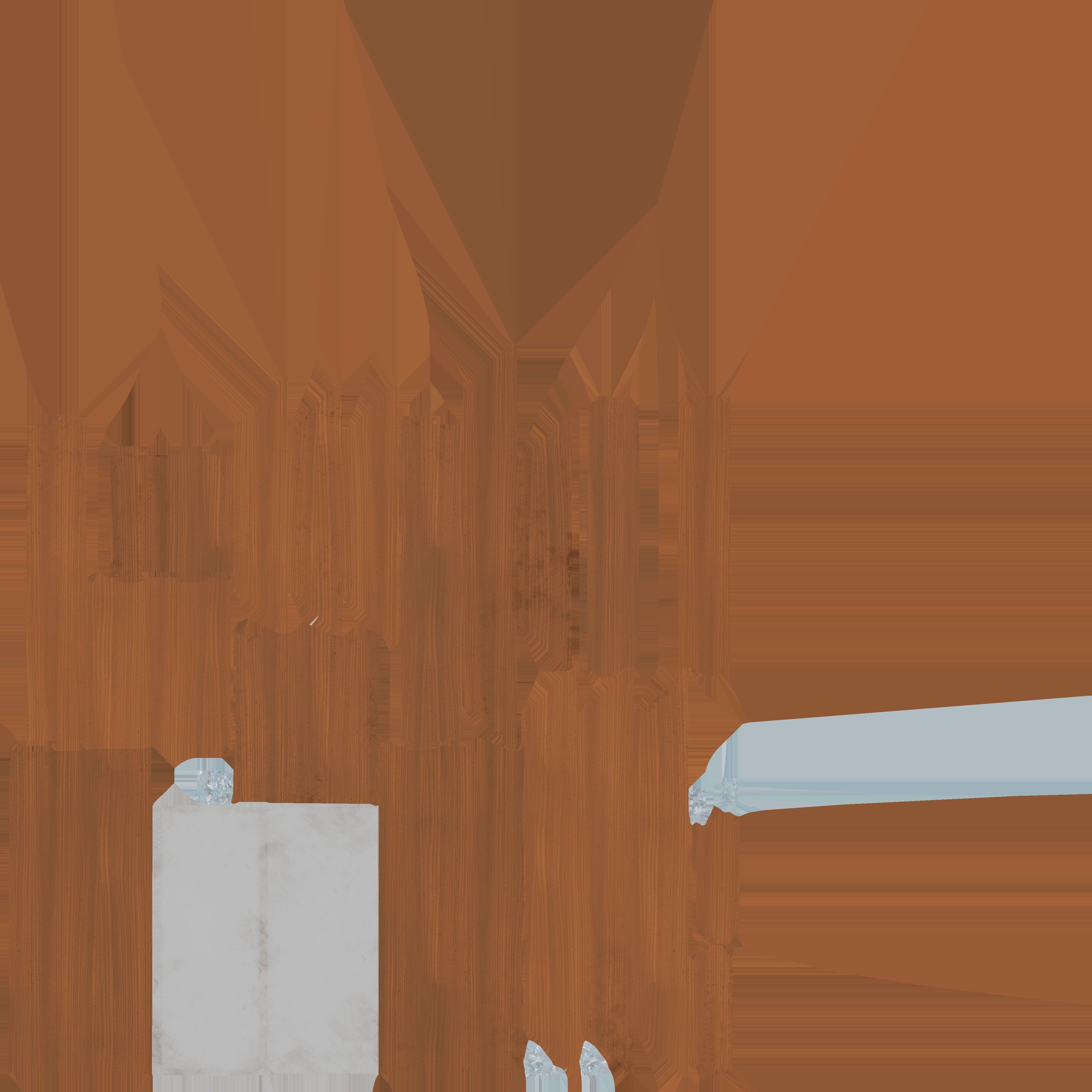 Small Wood Window 3D model_4