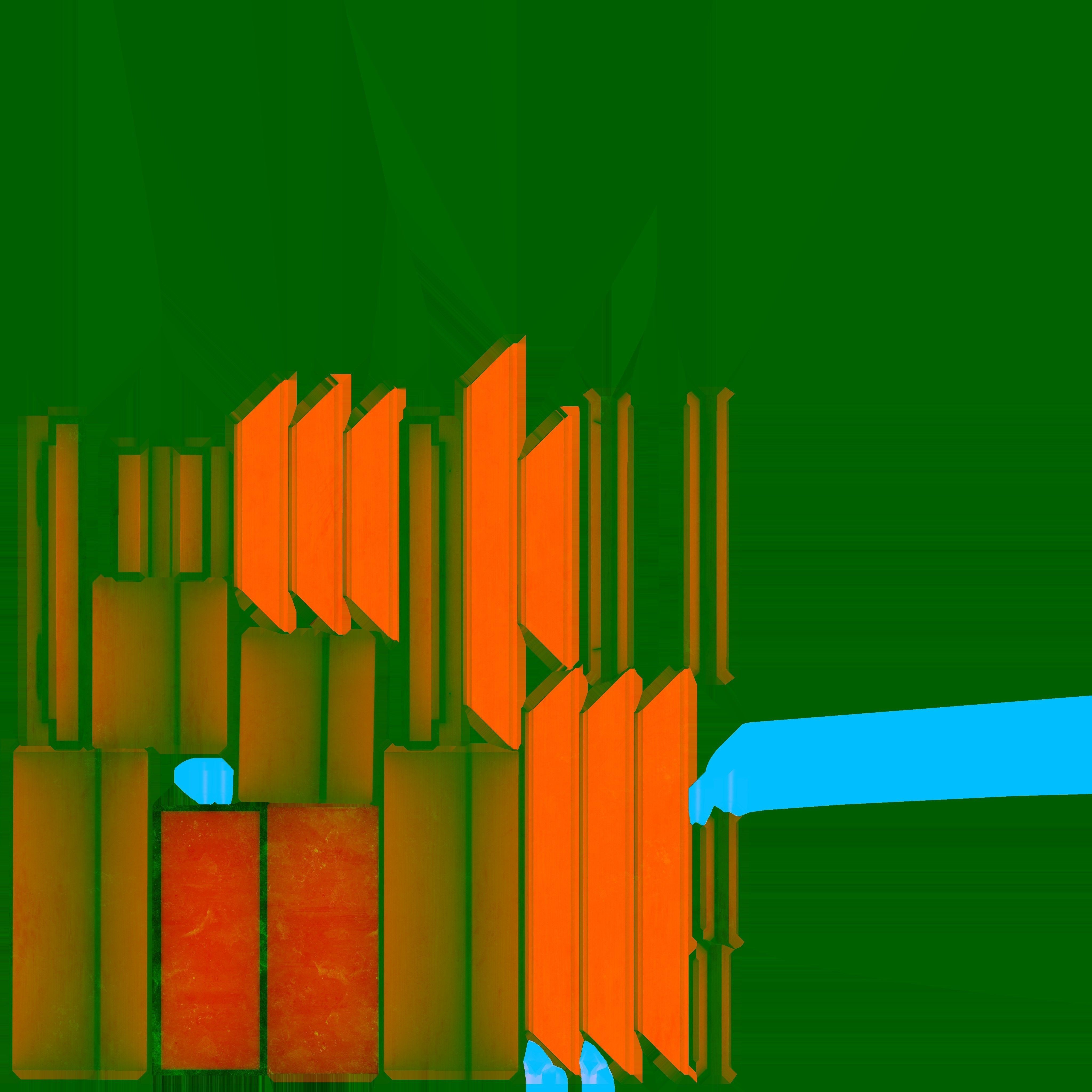 Small Wood Window 3D model_7