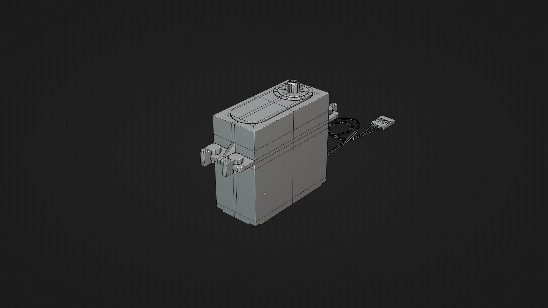 Servo Motor Low-poly 3D model_10