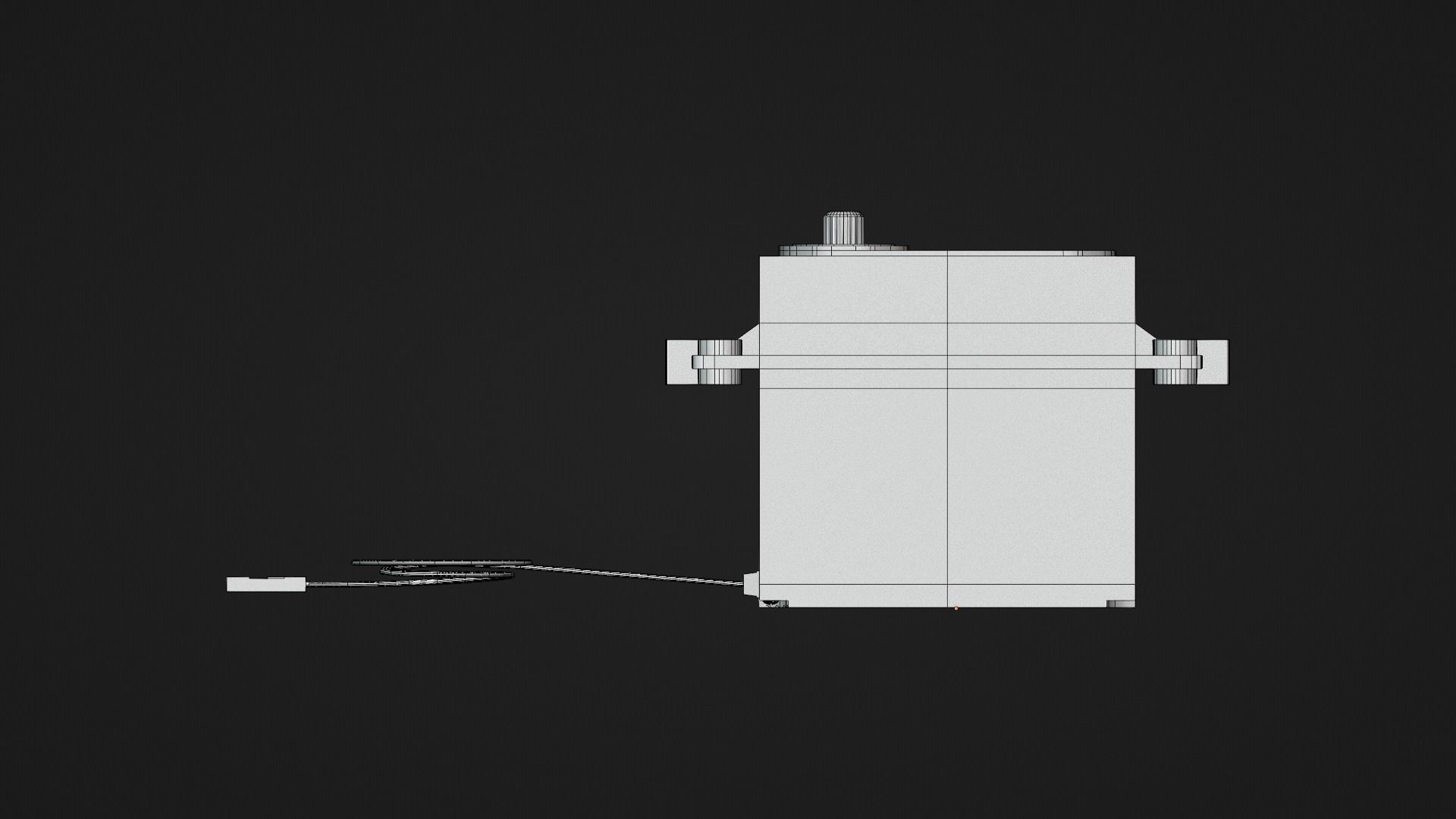 Servo Motor Low-poly 3D model_14