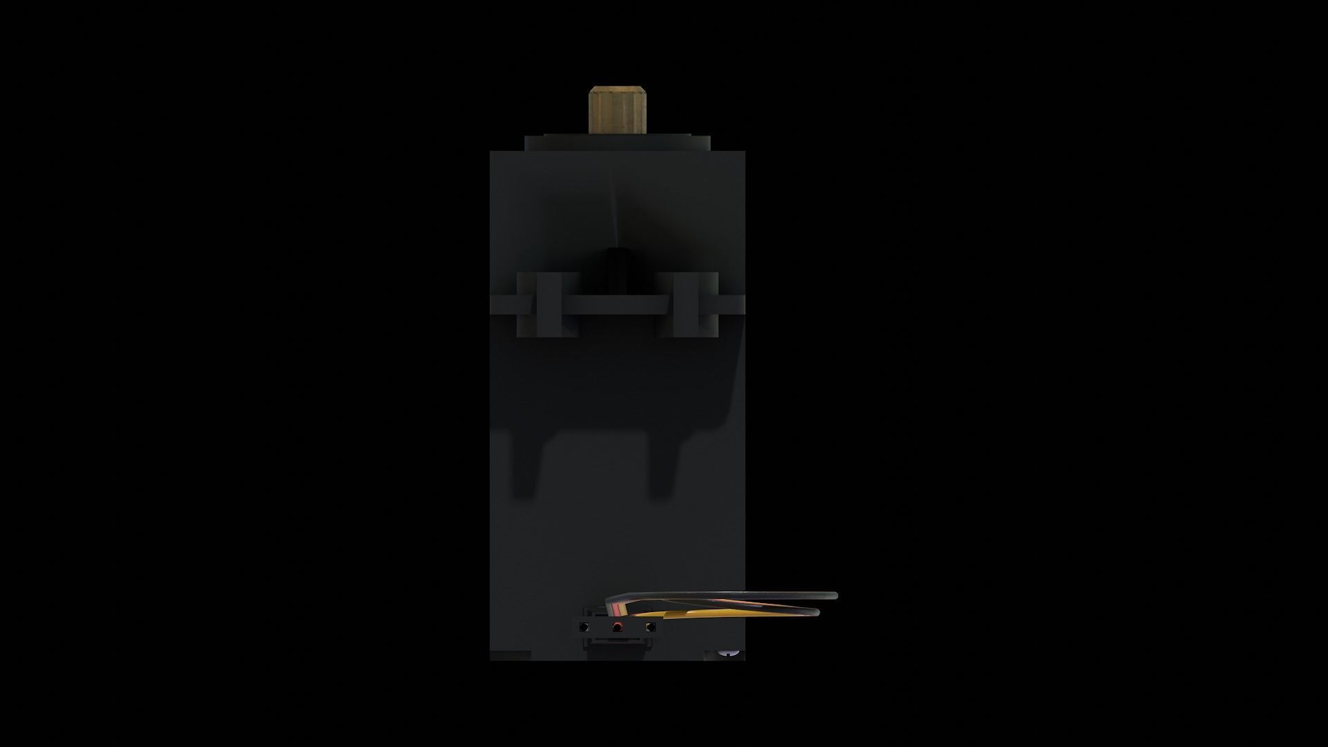 Servo Motor Low-poly 3D model_5