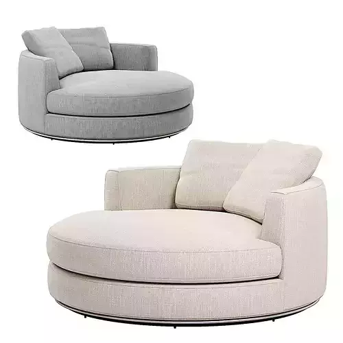 Hamilton Round Performance Fabric Swivel