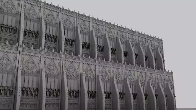 Gothic wall piece for resin printing