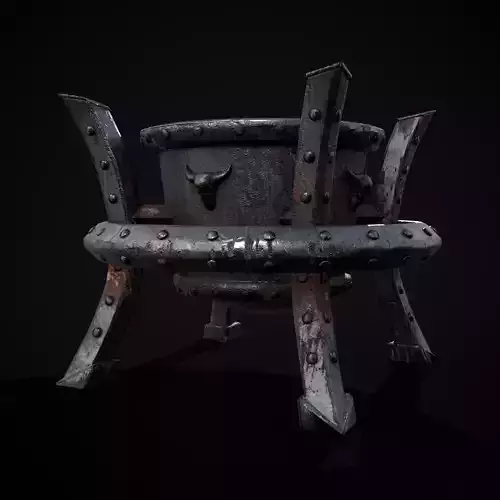 Gothic Iron Cauldron