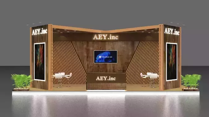 Exhibition Stand 11 meters x 4 meters 11 x 4