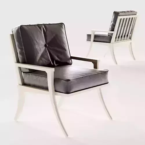chair Nordic leather leisure