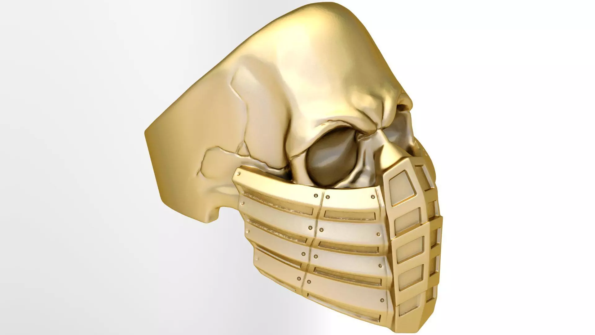 Madmax skull ring 3D print model