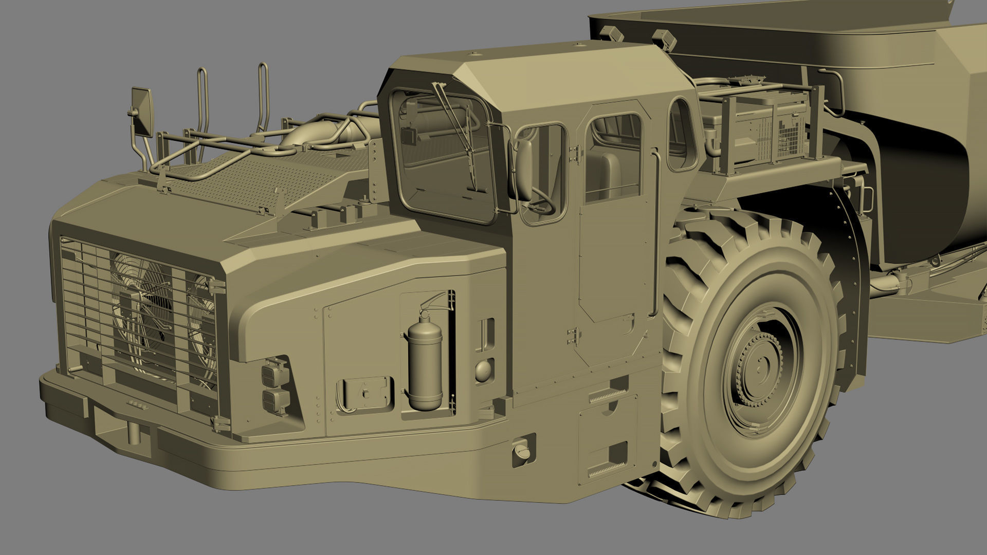 Underground Mining Machines Sandvic 3D model_116