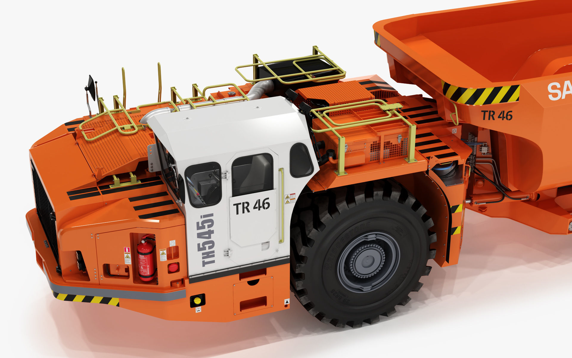 Underground Mining Machines Sandvic 3D model_96