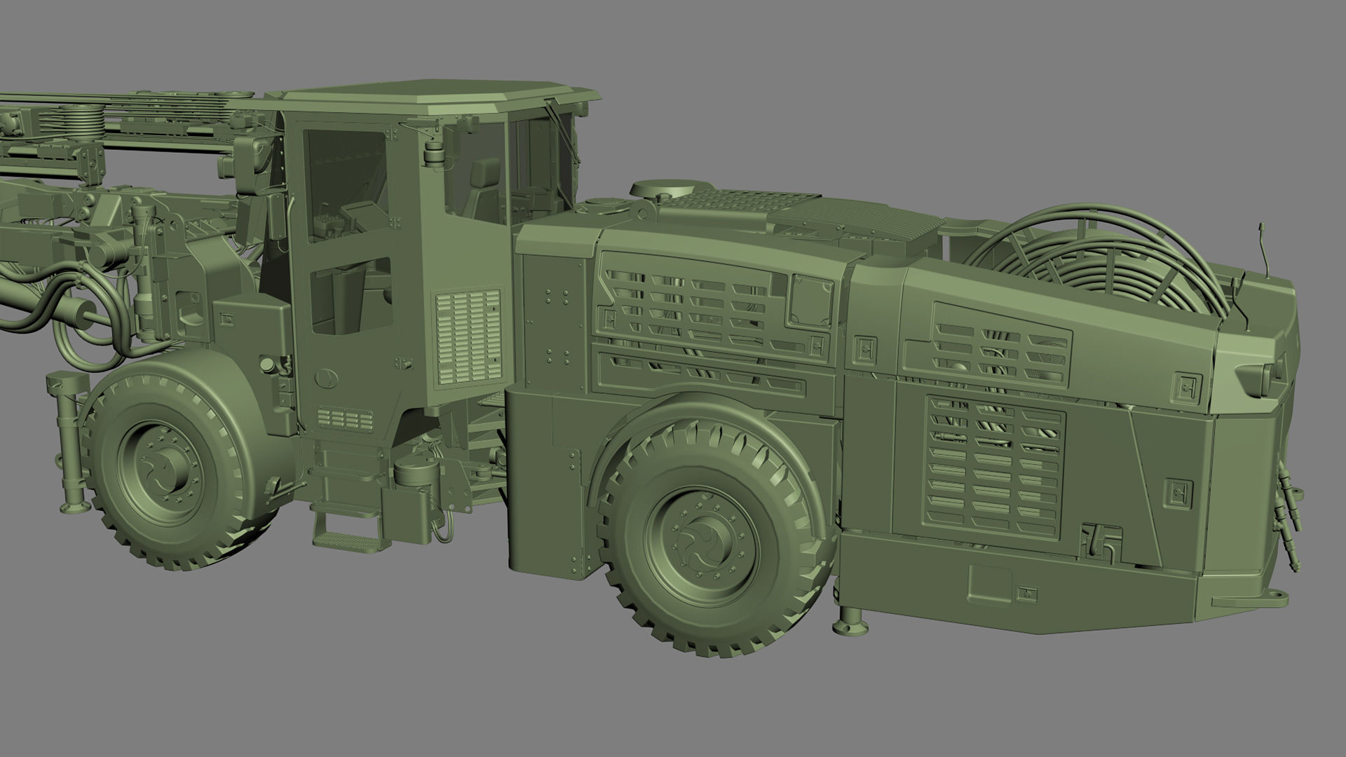Underground Mining Machines Sandvic 3D model_33