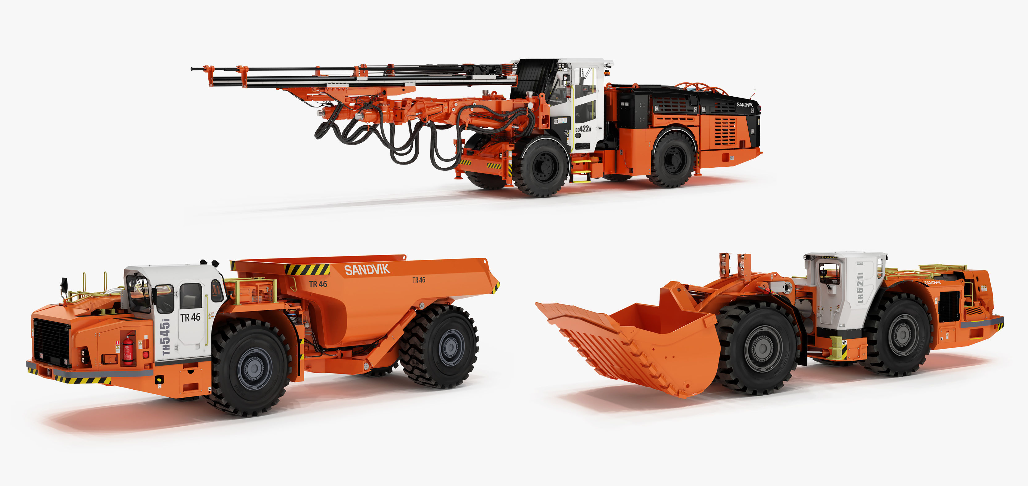 Underground Mining Machines Sandvic 3D model_4