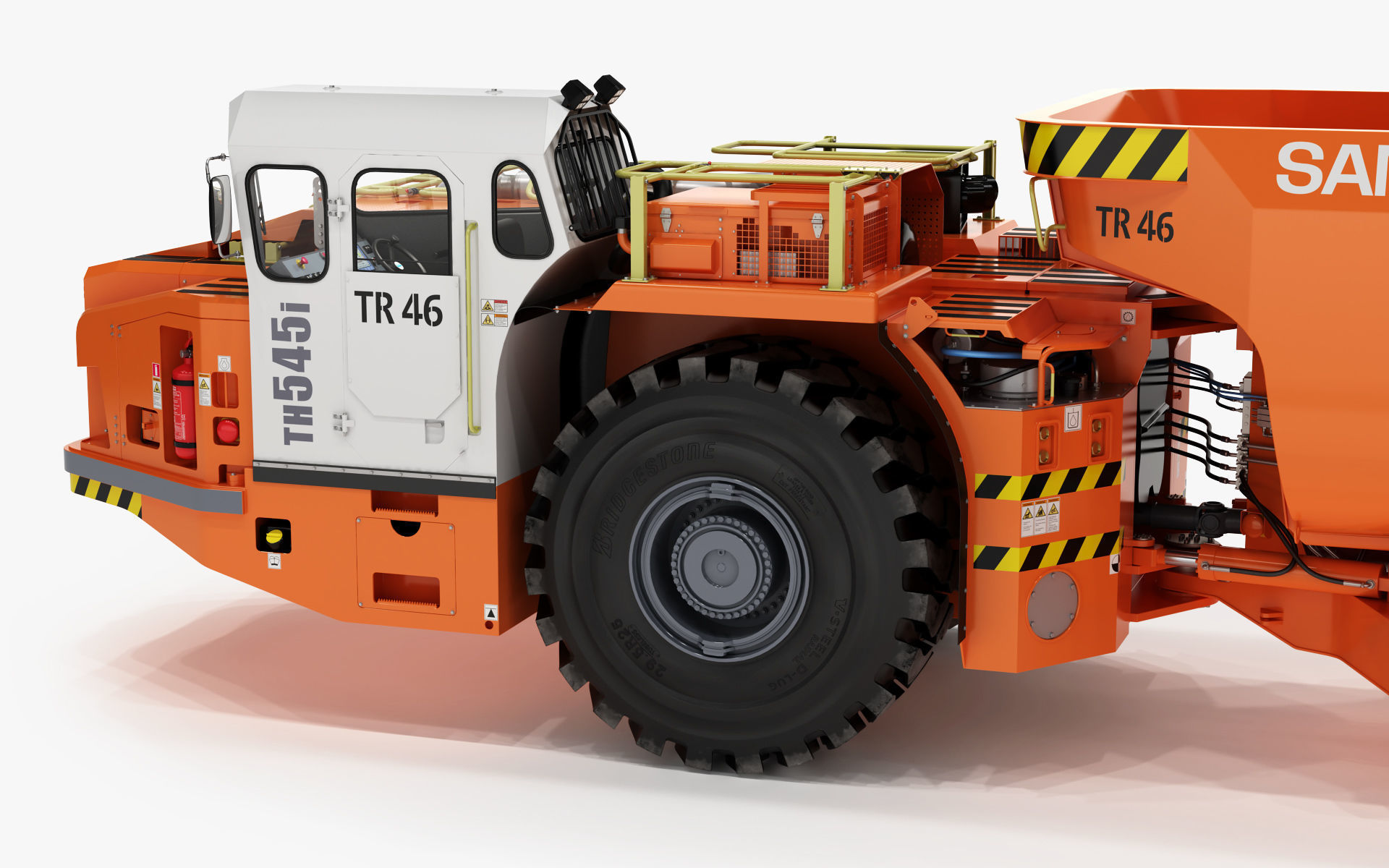 Underground Mining Machines Sandvic 3D model_97