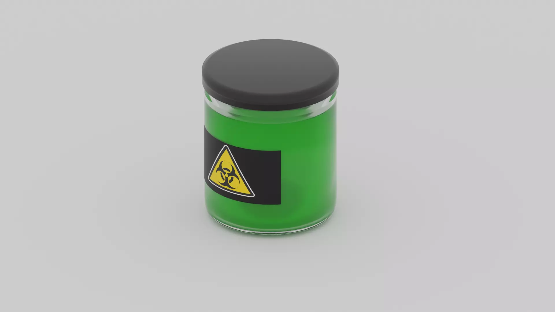 Jar with green liquid Free 3D model_0