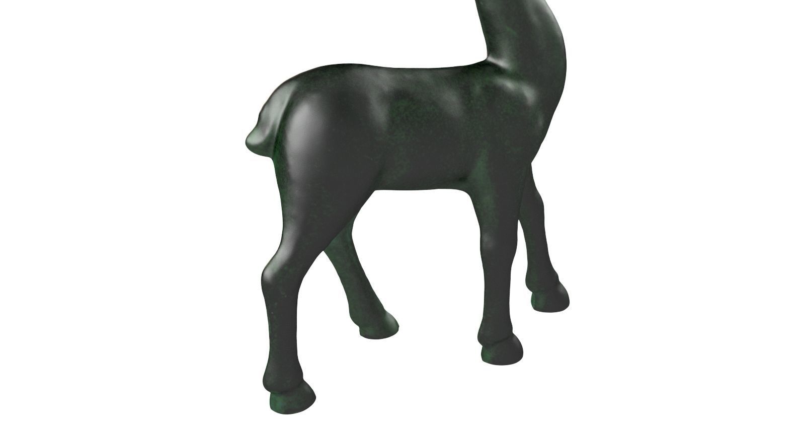 Christmas Reindeer statue 3D print model_2