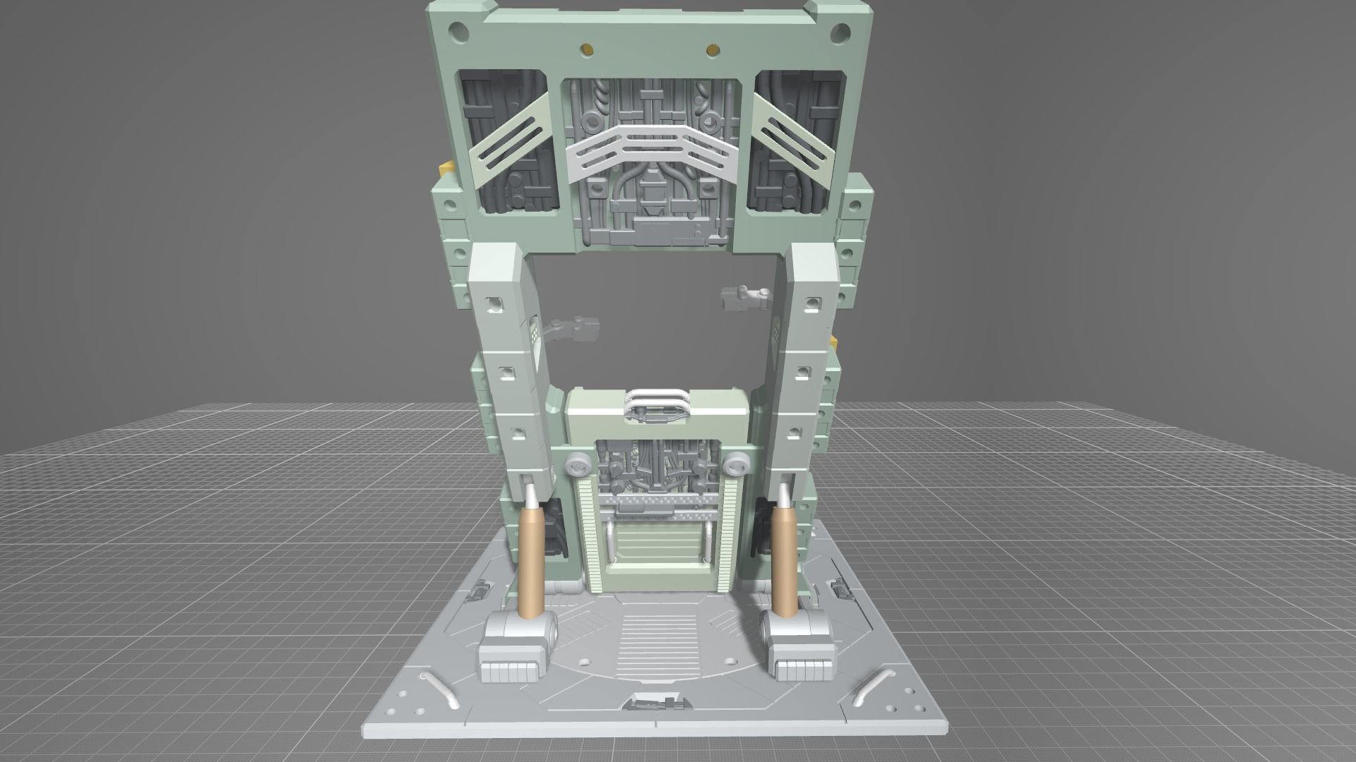 MGMHB08FMC Full Mechanic Details Mech Hangar MG 3D print model_8