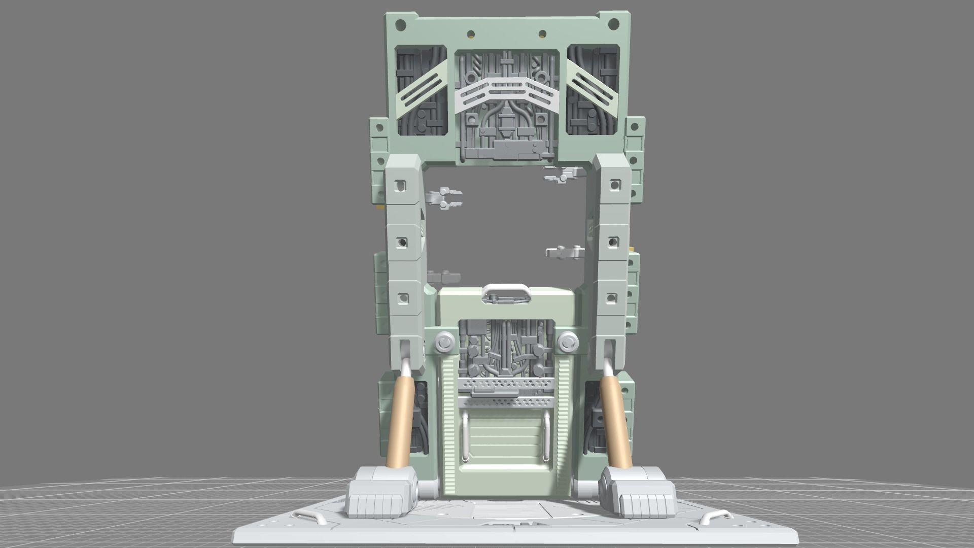 MGMHB08FMC Full Mechanic Details Mech Hangar MG 3D print model_10