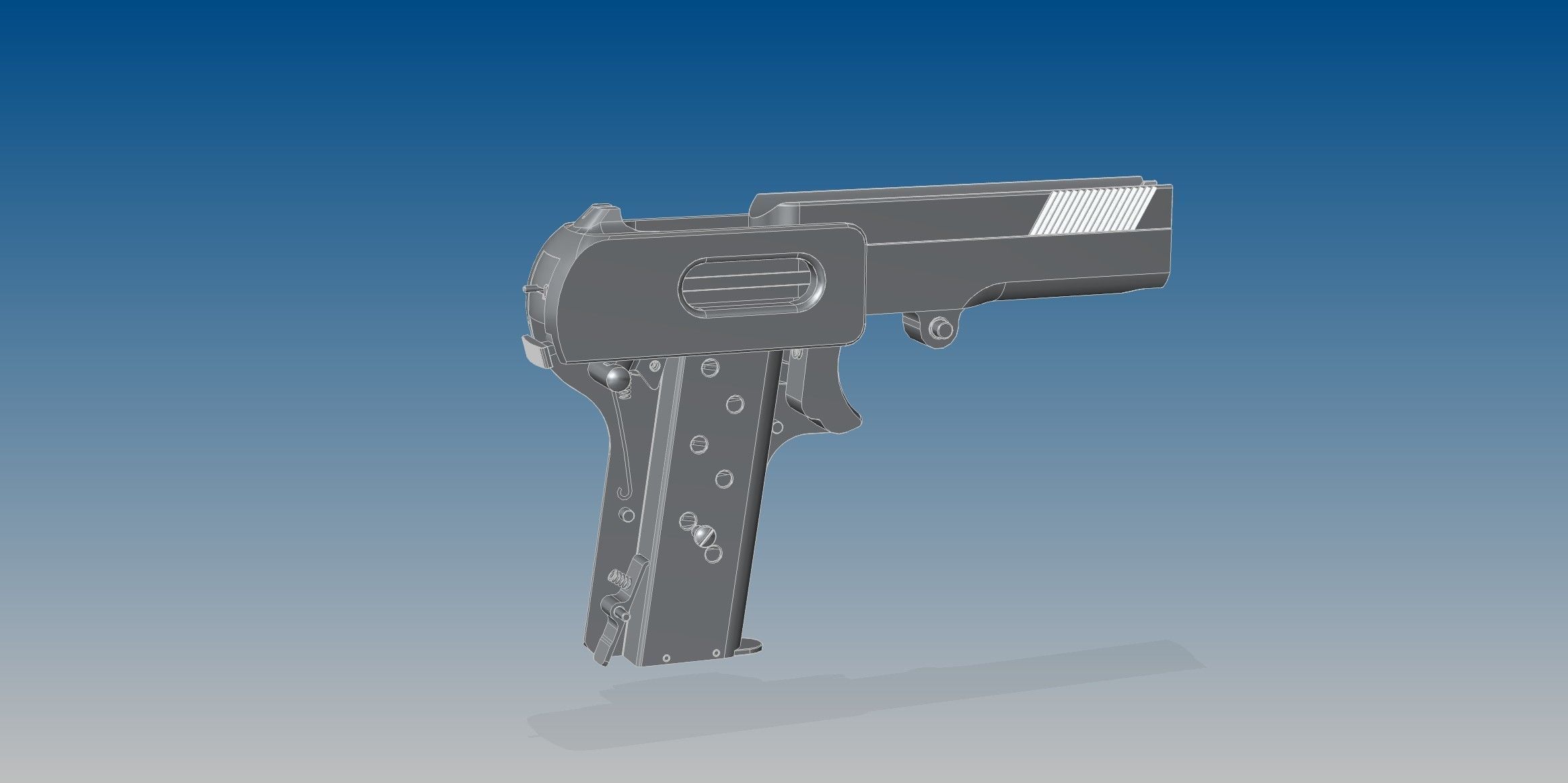 Dreyse M1907 3D model_13