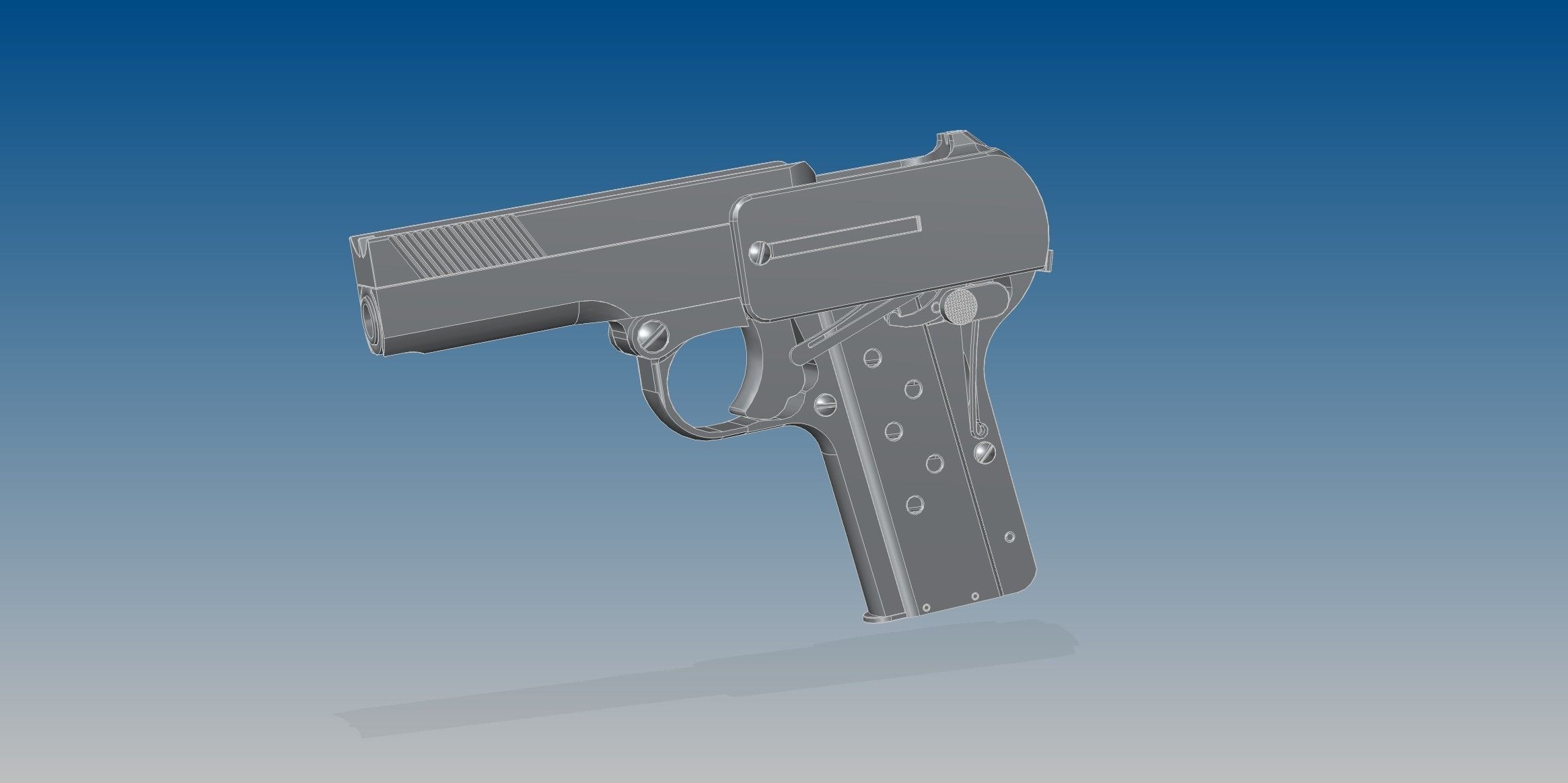 Dreyse M1907 3D model_8