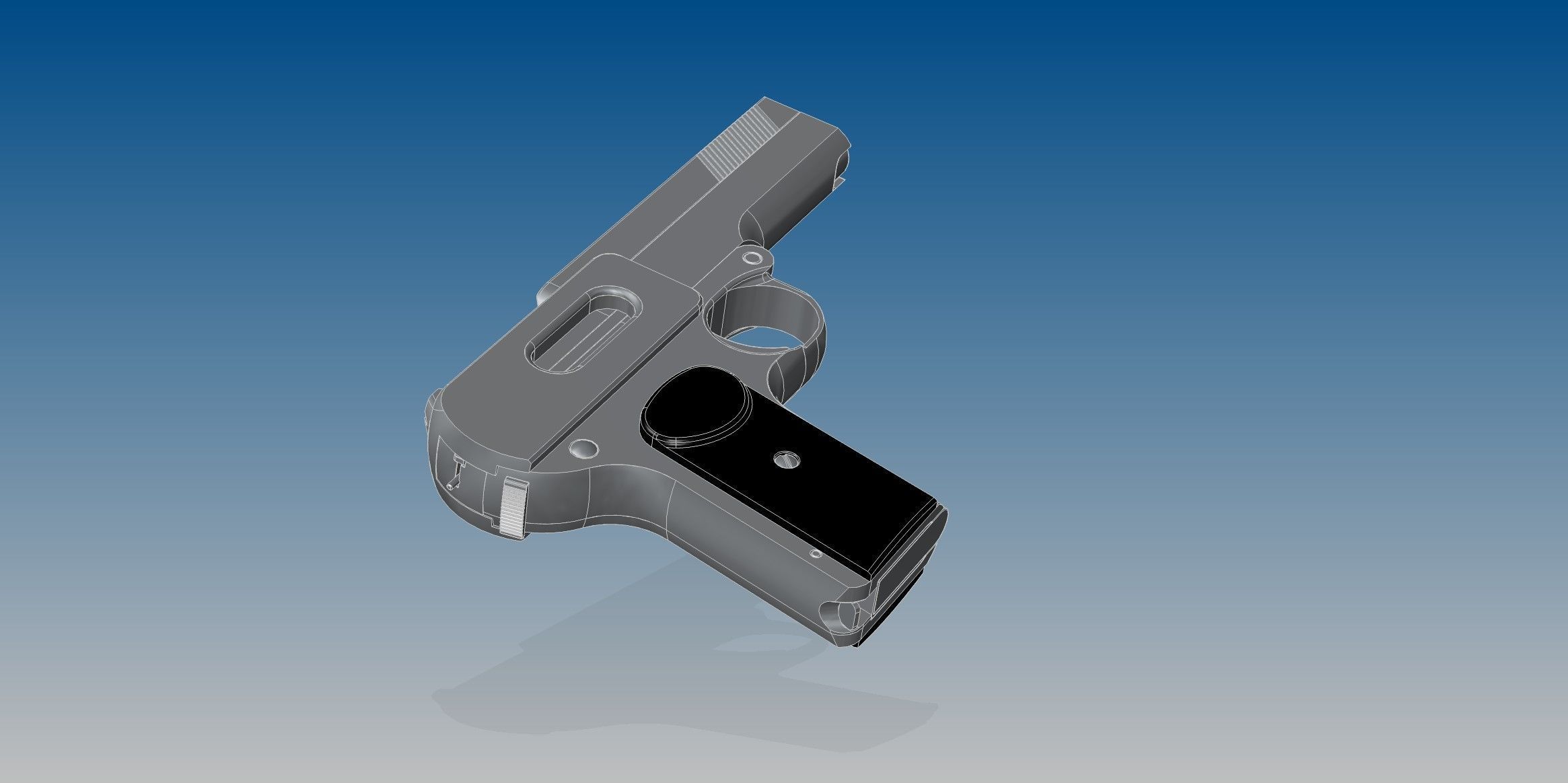 Dreyse M1907 3D model_7