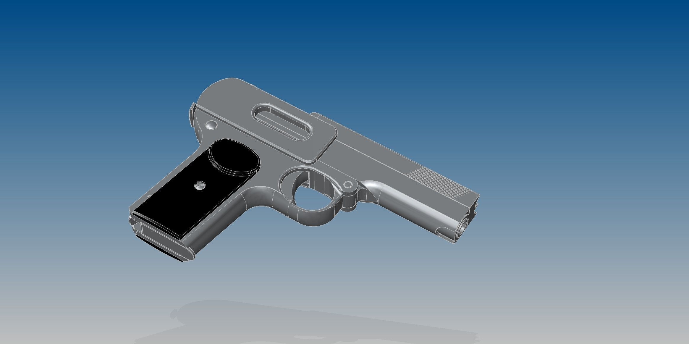 Dreyse M1907 3D model_6