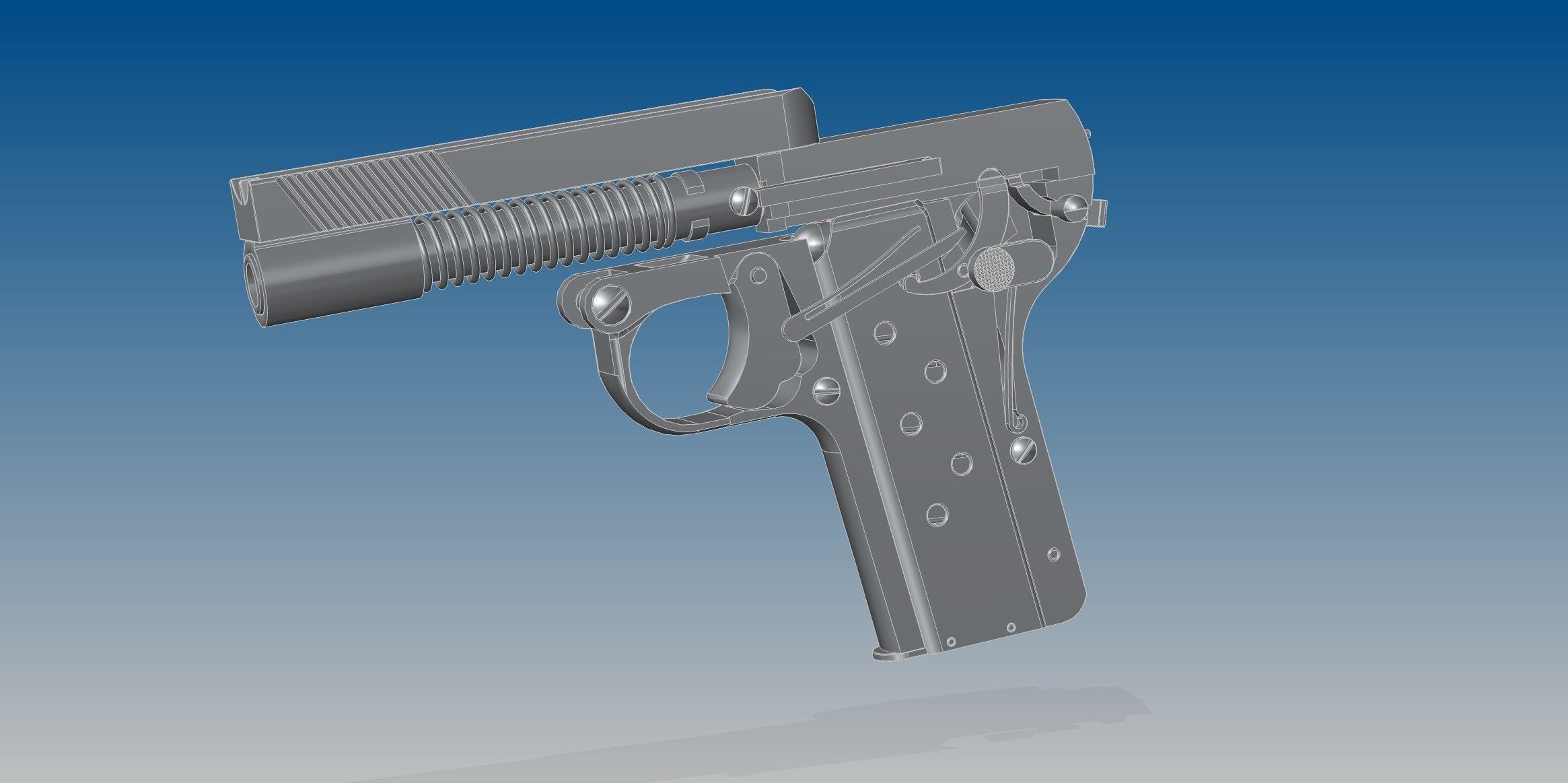 Dreyse M1907 3D model_9