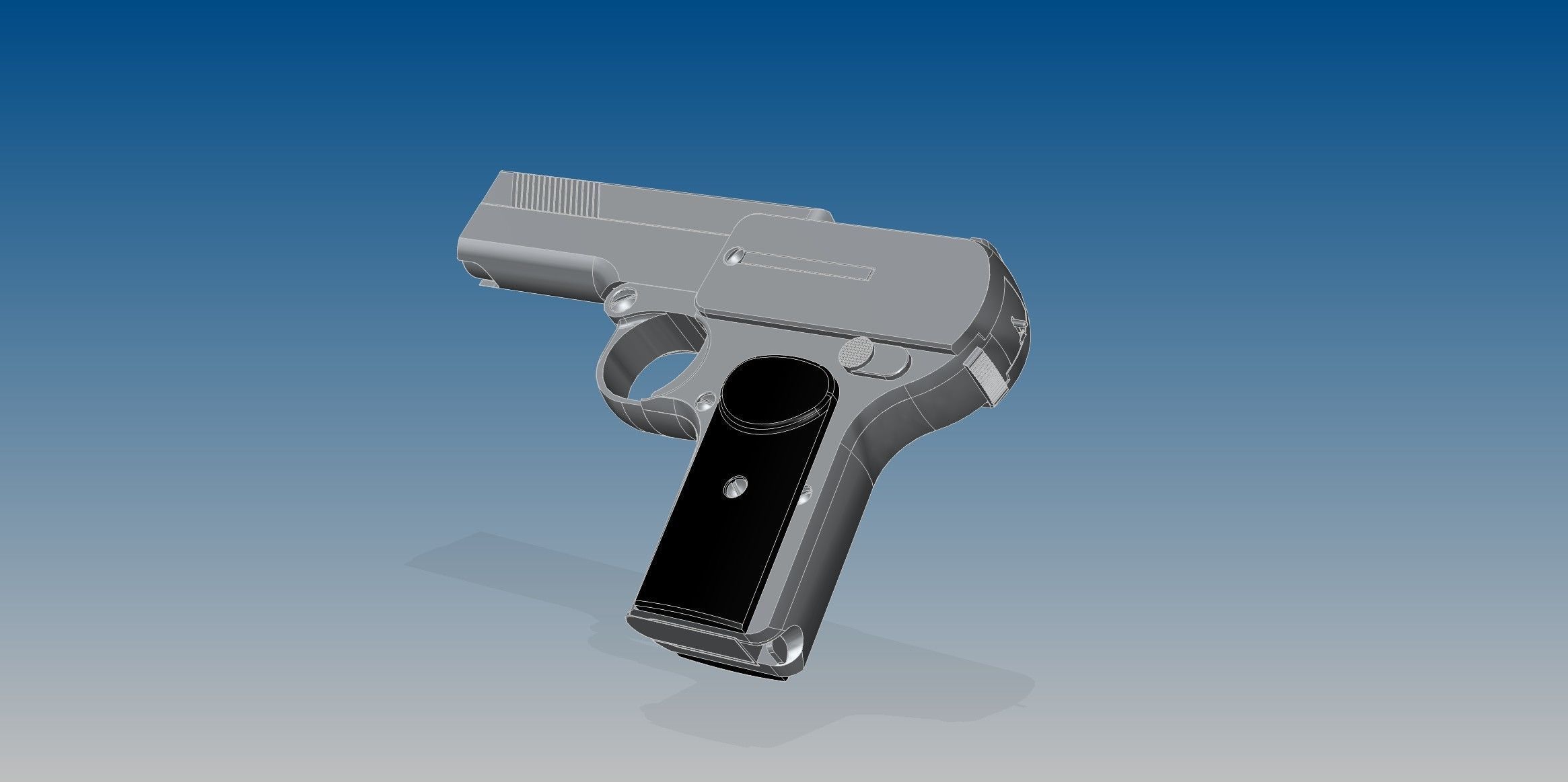 Dreyse M1907 3D model_5