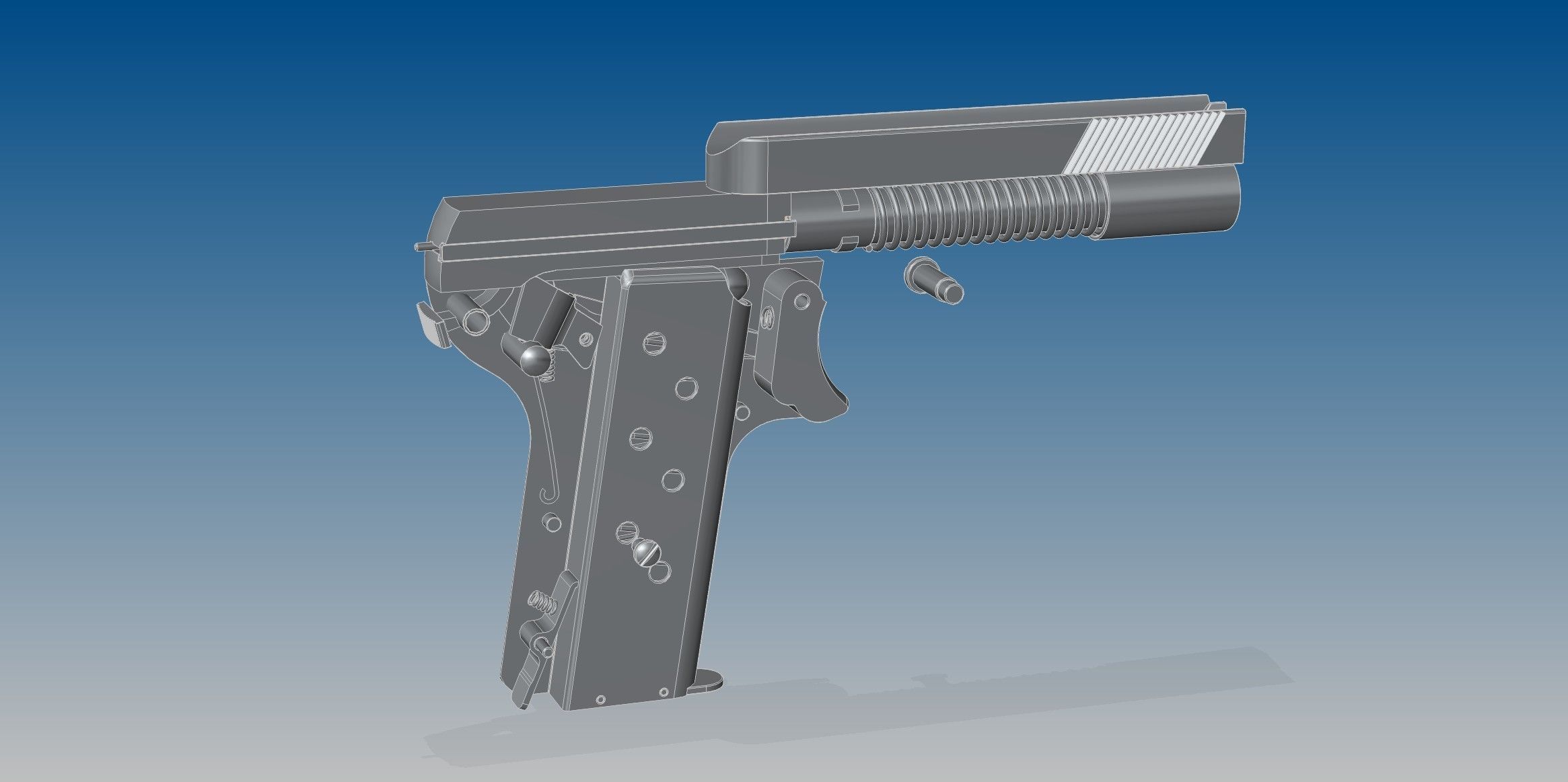 Dreyse M1907 3D model_14