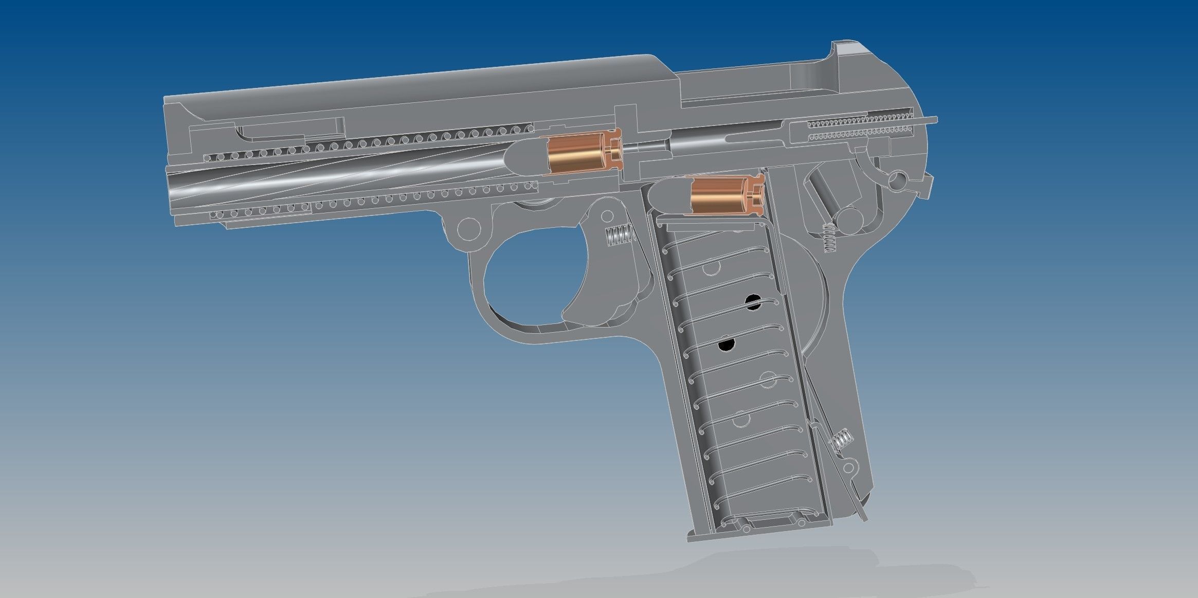 Dreyse M1907 3D model_17