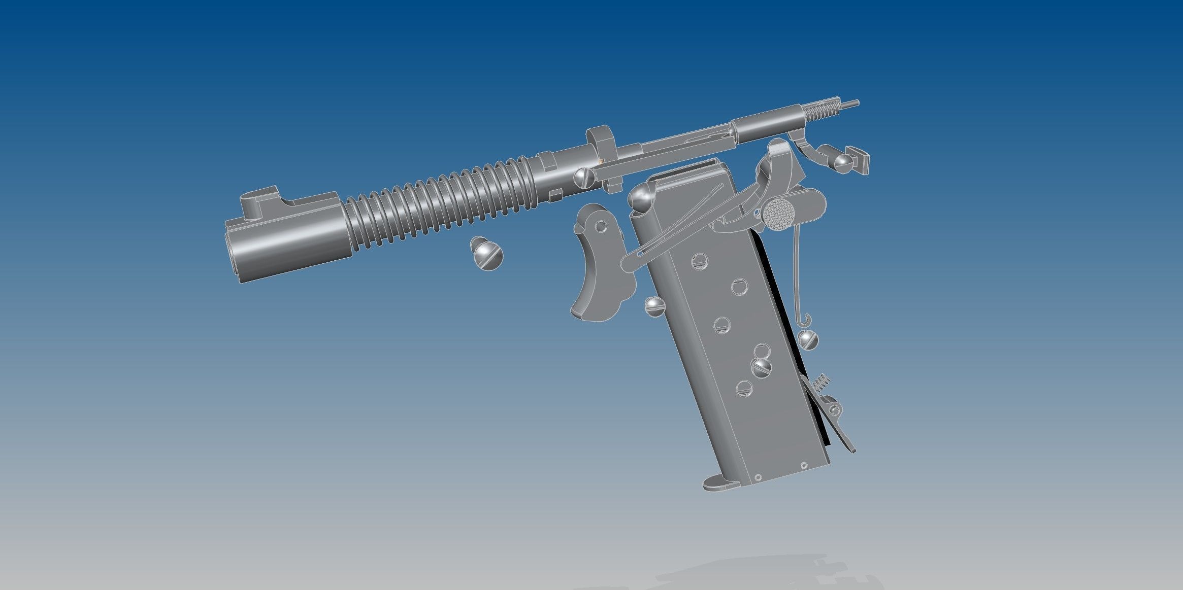 Dreyse M1907 3D model_12