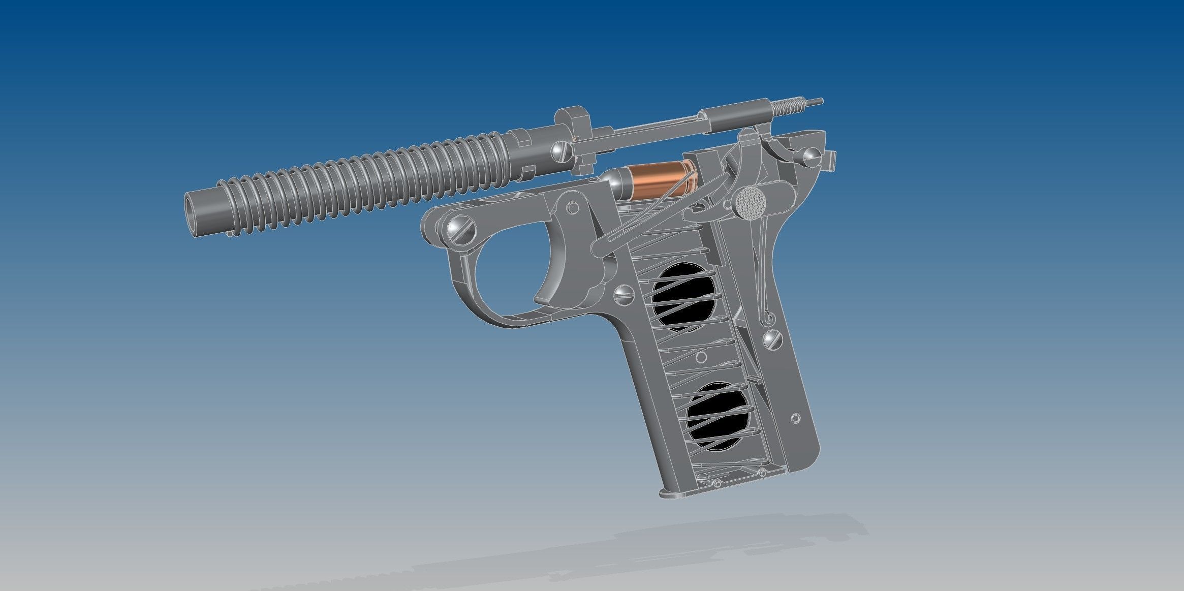 Dreyse M1907 3D model_10