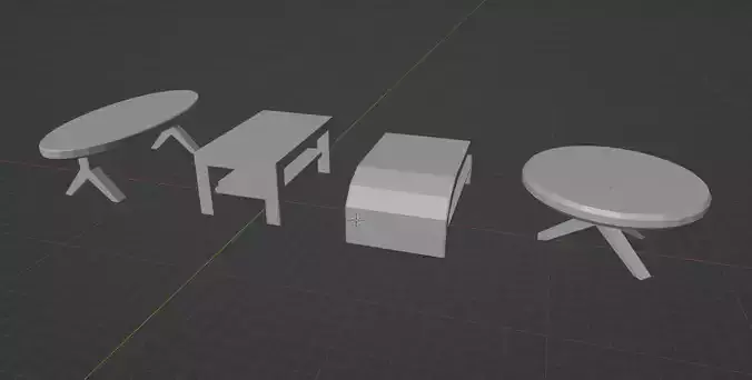 Set of 4 various tables