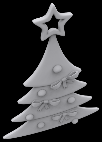 Ornament tree 3D print model_1