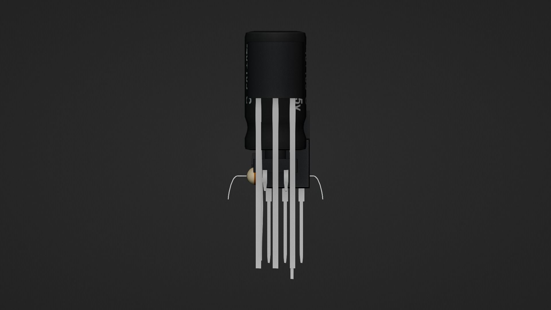 Circuit Elements Low-poly 3D model_13