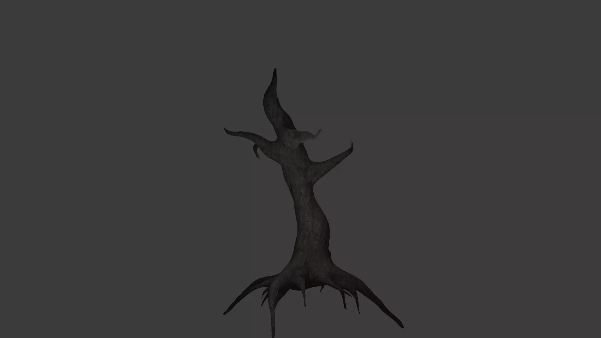 Dead Tree  Low-poly 3D model_0