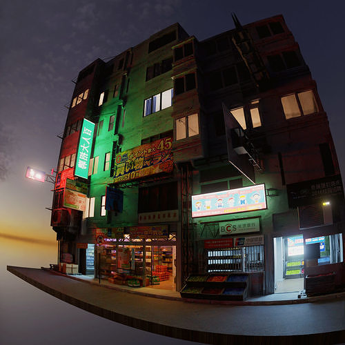 Tokio street 3 3D model 3