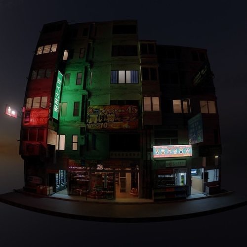 Tokio street 3 3D model 5