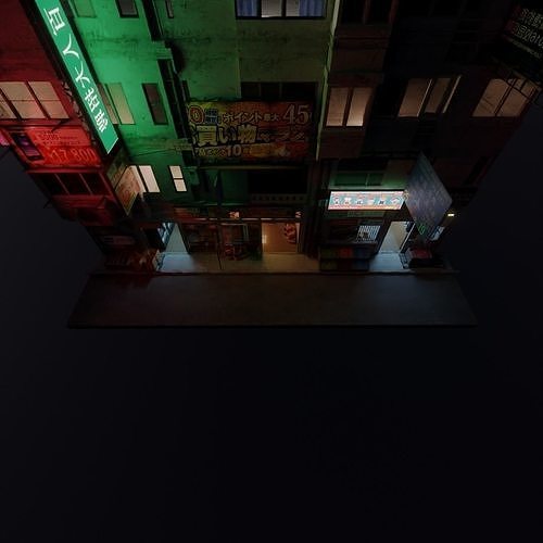 Tokio street 3 3D model 7