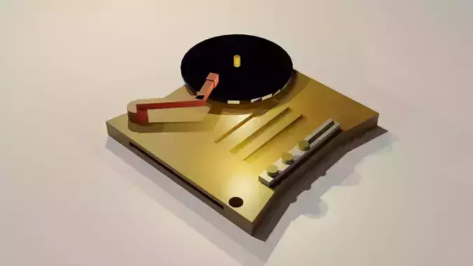 Simple vinyl-record model or keycahin model