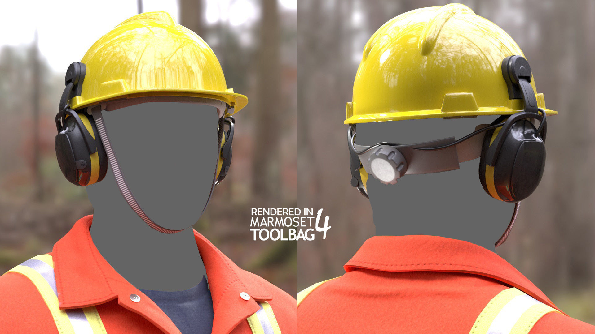 Miner Outfit Low-poly 3D model_12