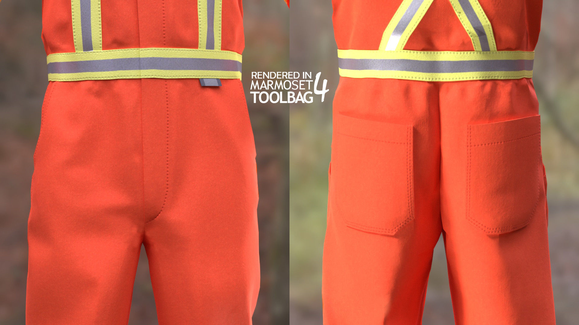 Miner Outfit Low-poly 3D model_10