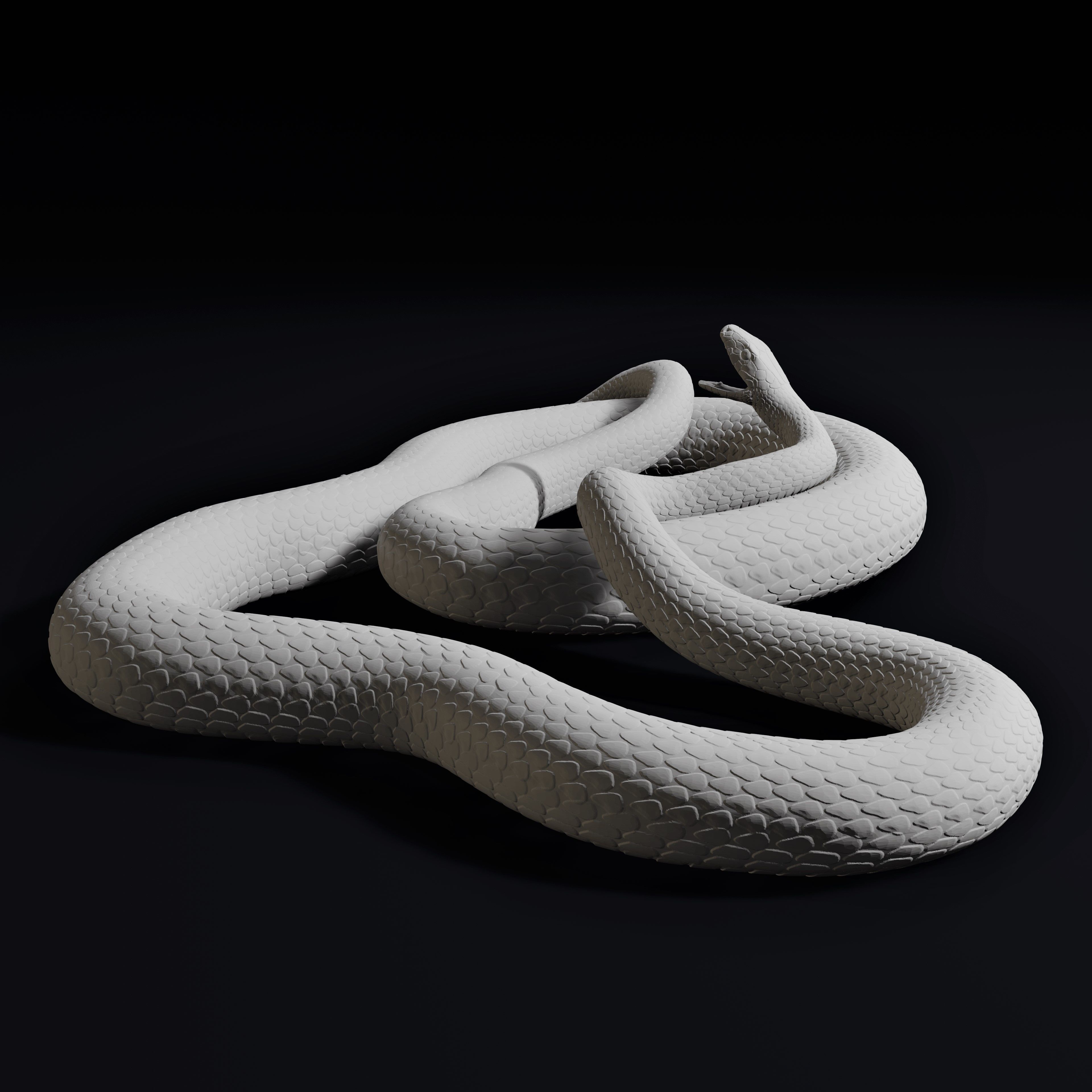 Black Mamba Venomous Snake Reptile 3D Print 3D print model_2