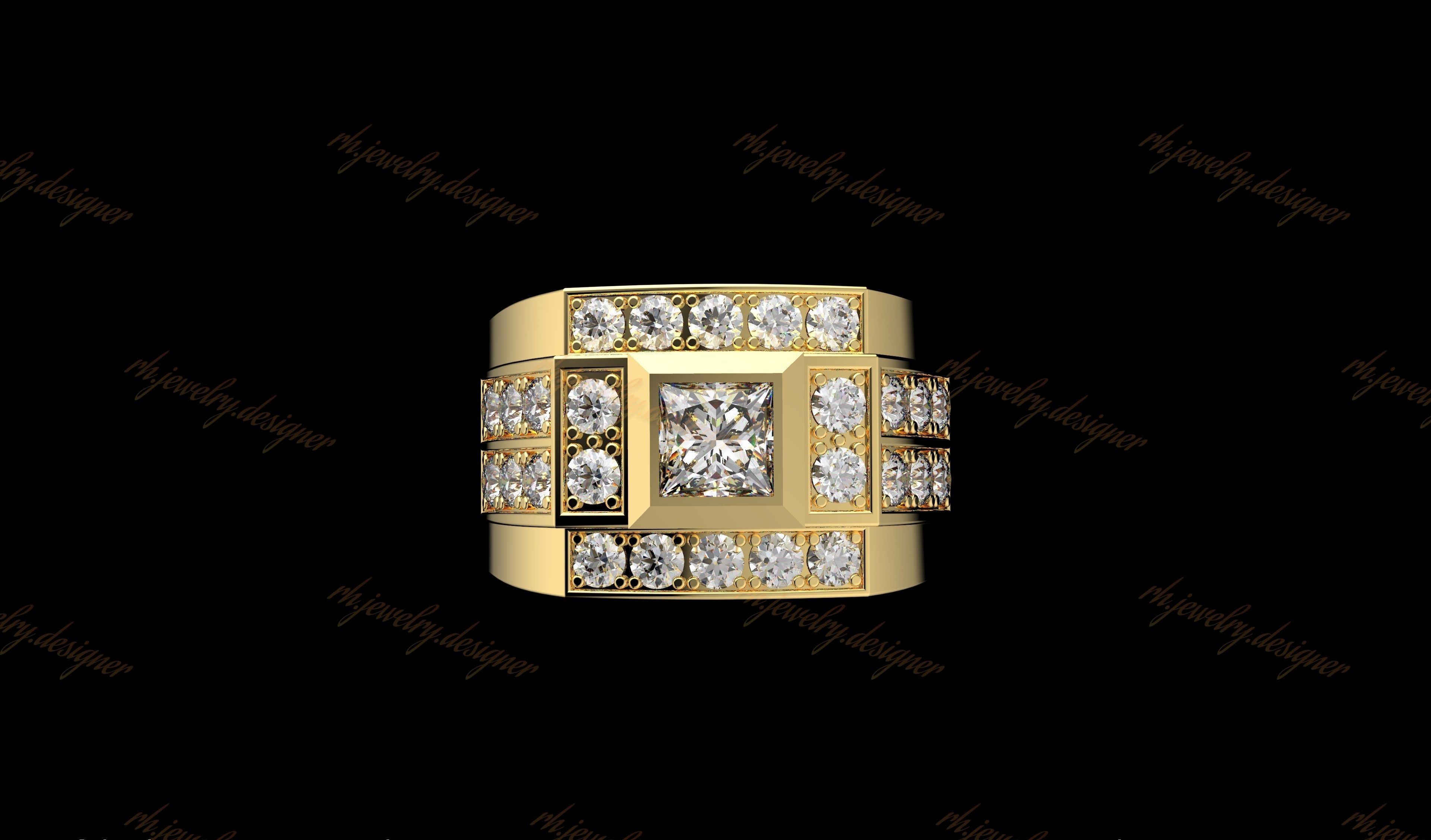 Gold N1103 3D print model_4