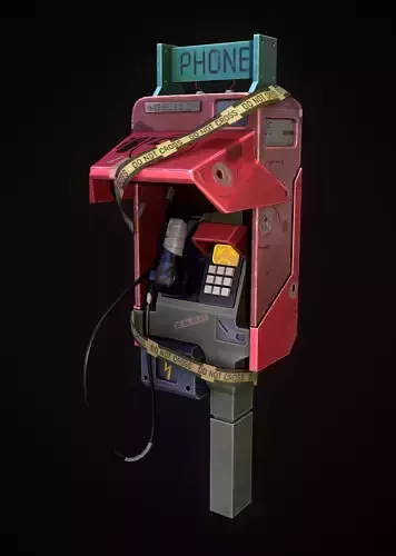 Stylized Phone Booth