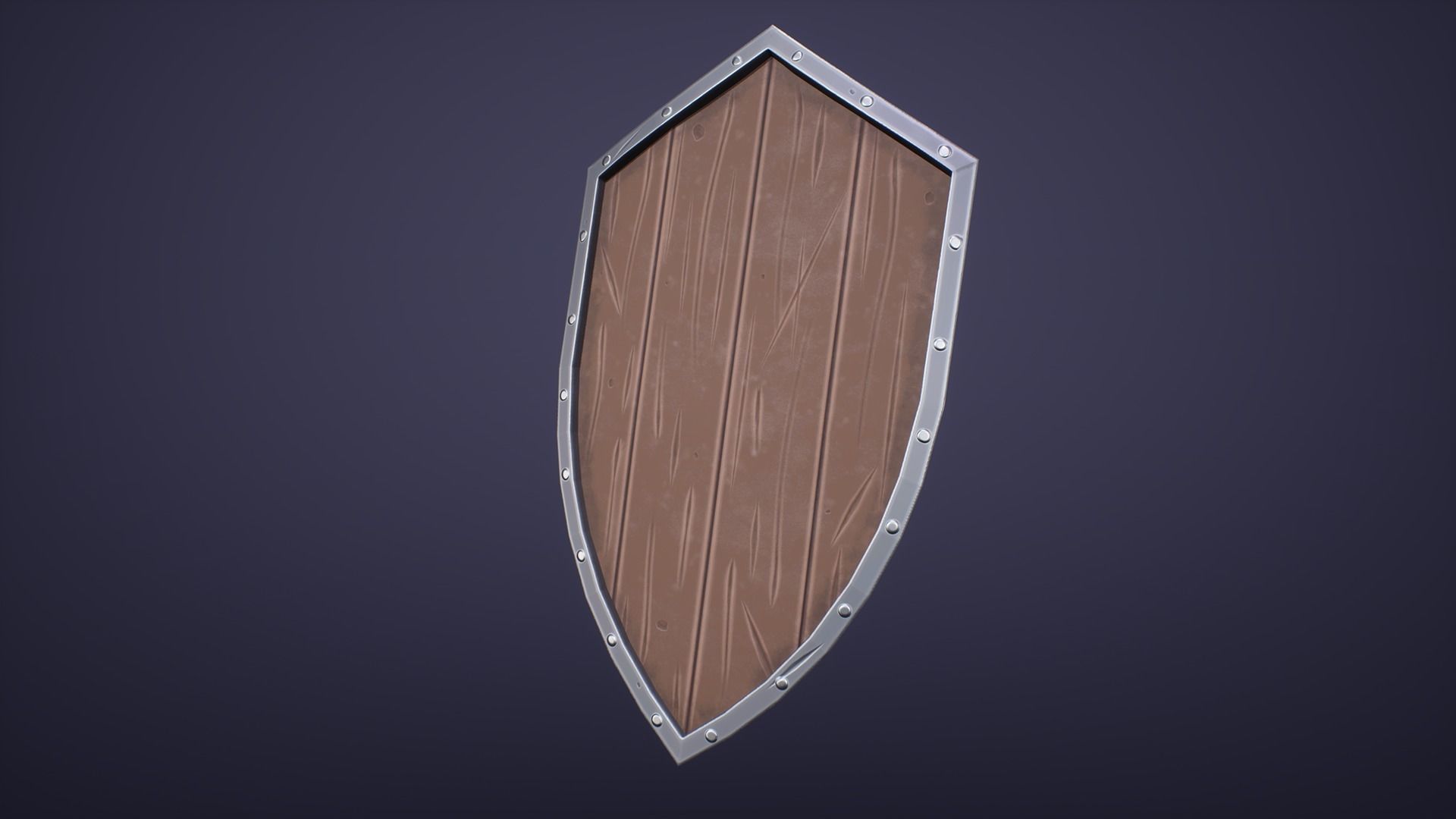 3D model Stylized Medieval Wooden Shield VR / AR / low-poly | CGTrader